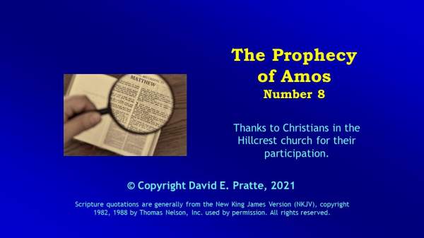 Video Bible Study: Book of Amos - 8