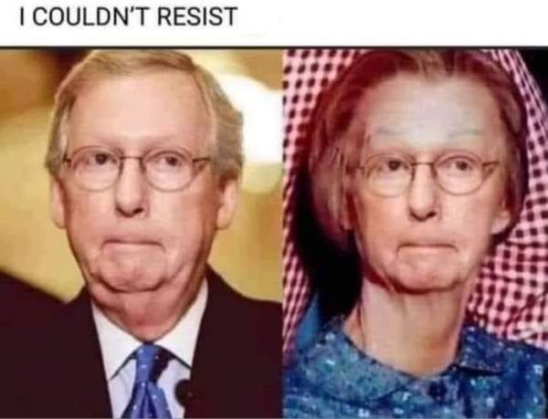 Look Alike Of The Day: Mitch McConnell and Granny From The Beverly Hillbillies - Common Sense Evaluation