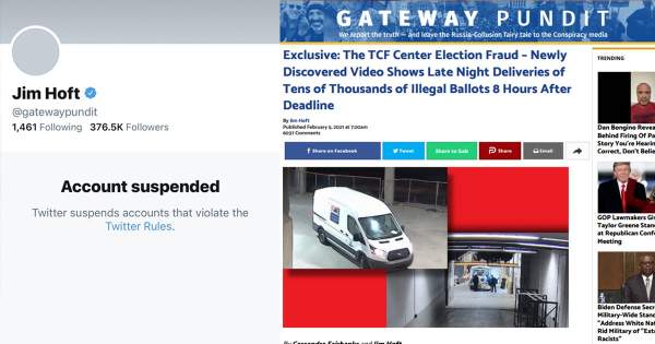 BREAKING: Gateway Pundit, Jim Hoft Suspended From Twitter After Posting Shocking Voter Fraud Footage ⋆ 10ztalk viral news aggregator