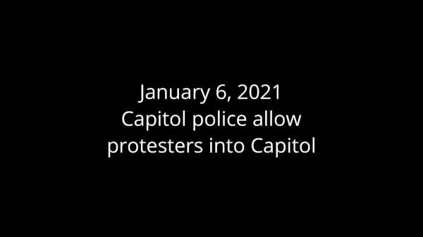 Capitol Police Let Protesters Into Capitol