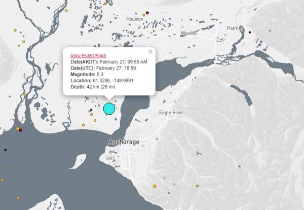 Magnitude 5.3 earthquake shakes Southcentral Alaska - Anchorage Daily News