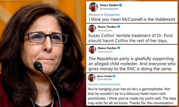 Budget nominee Neera Tanden withdraws nomination amid opposition following controversial tweets | Daily Mail Online