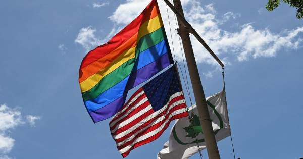 Biden Admin Blanket Authorization Will See Rainbow LGBT Banner Flown from Same Pole as US Flag at Embassies Around the World