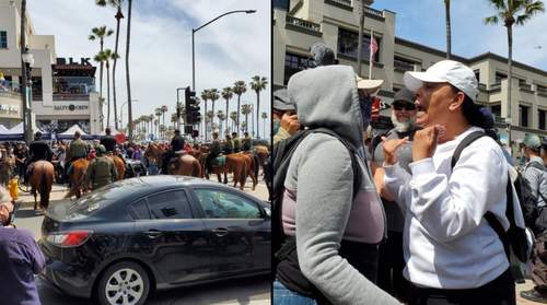 "Total Chaos" - Unlawful Assembly Declared In Huntington Beach When "White Lives Matter" Clashed With Counter-Protesters  | ZeroHedge