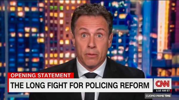 CNN Host Chris Cuomo Says White People’s Kids Need to 'Start Getting Killed' to Prompt Police Reform