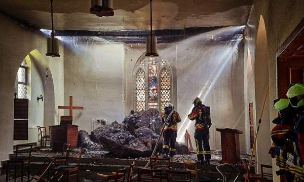 Presumed arson at the historic Saint Jürgen Chapel in Wolgast, Germany – Allah's Willing Executioners