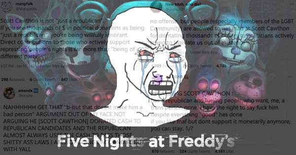 Left-Wing Twitter Users Enraged After Discovering 'Five Nights At Freddy's' Creator Is A Christian Conservative - National File