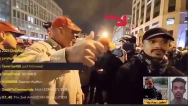 Holy Crap! Protester in MAGA Hat Spotted Next to Antifa's John Sullivan on Jan. 5 Urged Protesters to Storm US Capitol on 6th -- Is Identified -- Smells Like Informant??