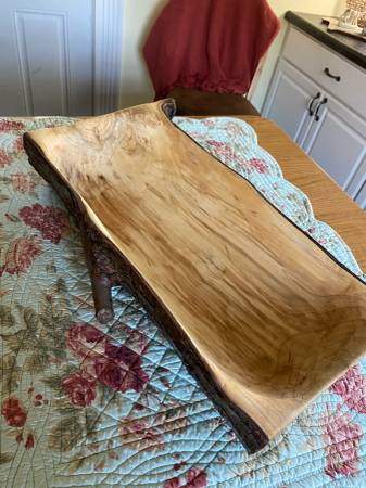 Hand made Dough Bowl made from log - arts & crafts - by owner - sale