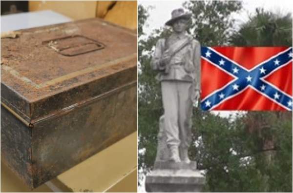 WHOA! 100 Year Old Confederate Time Capsule Found In Florida- LOOK What Was Found In It...