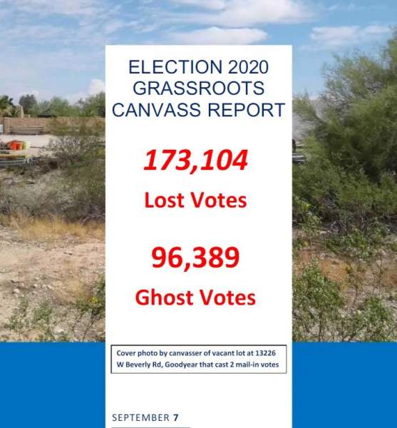 HERE IT IS - Full Report from Canvassing Work Completed in Arizona's Maricopa County