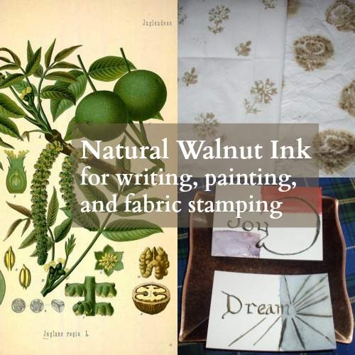 Natural Walnut Ink for writing, painting, and fabric stamping (part 1) - Joybilee® Farm | DIY | Herbs | Gardening |