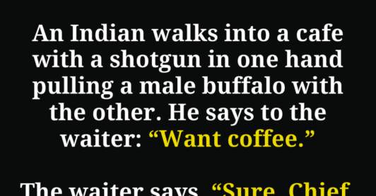 This Indian Walks Into A Cafe With A SHOTGUN And A Buffalo, NO ONE Expected What Happened Next!