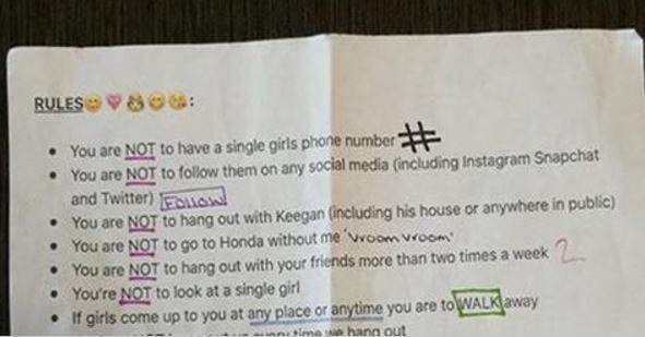 Girl Gives Her BF List Of ‘Rules’ – INSTANTLY GOES VIRAL When People Notice THIS...
