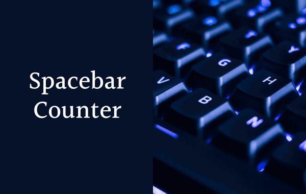Space bar Counter