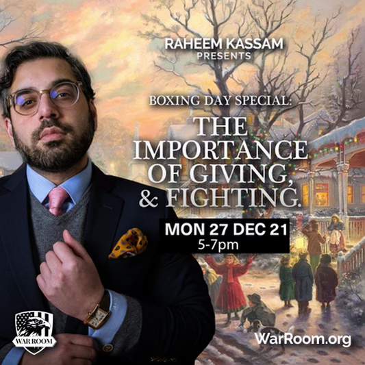 WarRoom on GETTR: WarRoom: Pandemic  10 am to 12 noon  WarRoom: Boxing Day Special  with Raheem Kassam 5 pm to 7 pm