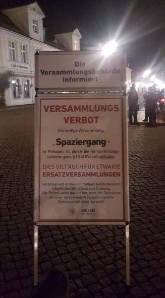 Special instructions about not going walking in Potsdam, Germany, just outside of Berlin – Allah's Willing Executioners