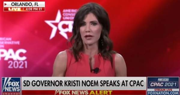 WATCH As South Dakota Gov. Kristi Noem TORCHES Fauci Then Gets Emotional Because Of THIS During CPAC Speech
