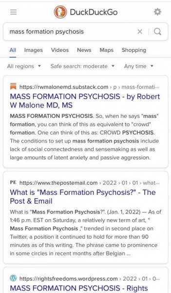 Google Manipulates Results As "Mass Formation Psychosis' Searches Explode Due To Collapsing COVID Narrative | ZeroHedge