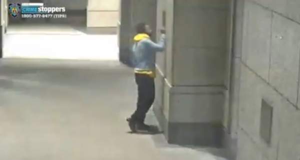 WATCH: Black Man Seen Drawing Swastika on Manhattan Building Near Grand Central Station
