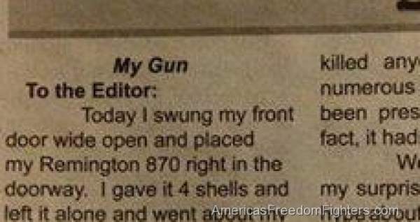 BOOM! Hilarious 'Gun Letter' Goes VIRAL And Liberals Are PISSED