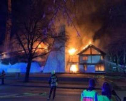 Arson attack against German church – church burnt down to the foundation walls – Allah's Willing Executioners