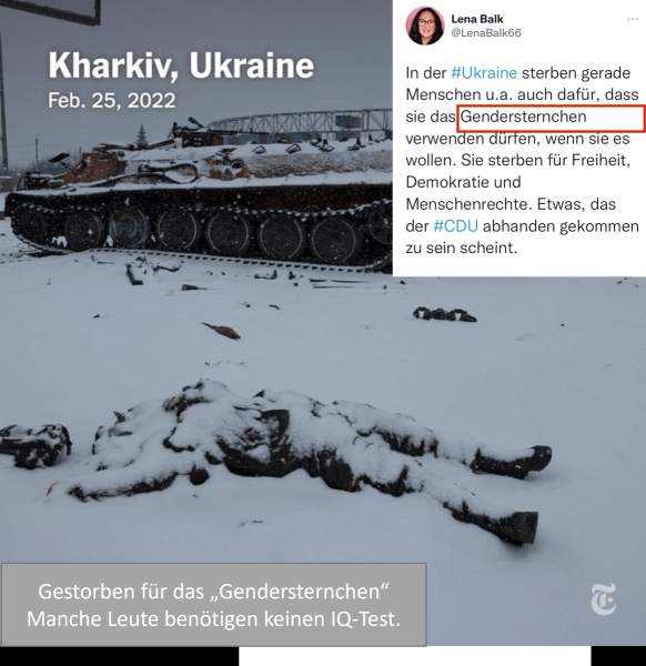 Universelle Beschränktheit: Feministische Trittbrettfahrer in ukrainischem Krieg – SciFi