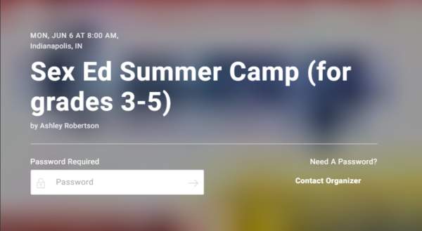Disturbing: Leftist Activist Organizes "Sex Ed Summer Camps" for 8-10 Year Olds In Indiana - Will Teach "Using Condoms on All Insertables" and "Explore Sensations to Discover What Feels Good"