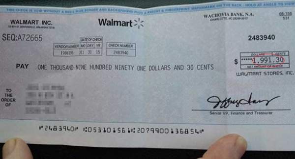 WARNING! Take A Look At Your Mail Today And IF You Got A Check From Walmart, It Means…
