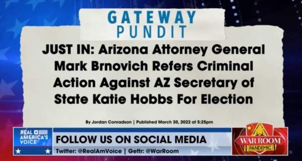 WATCH: Arizona State Rep. Mark Finchem on Katie Hobbs' Potential Prosecution: "She Knowingly Did This. I Don't See How This Doesn't End Up In Some Kind of a Conviction"