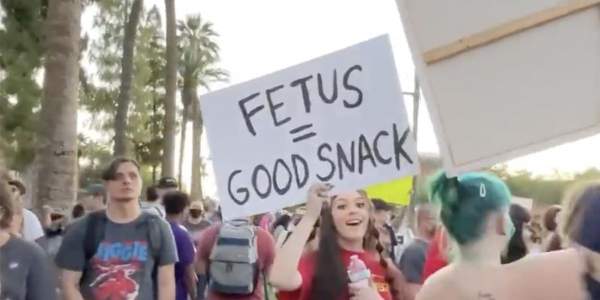 'Fetus = Good Snack': Disturbing images, 'sick and disgusting' videos emerge from pro-abortion 'Bans Off Our Bodies' rally in Phoenix - TheBlaze