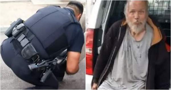 Cop Spots Something Familiar About Homeless Man, What He Has Made Him Drop To His Knees...