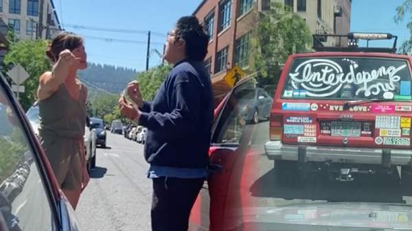 Left Eats Their Own: Watch What Happens When Two Progressive Liberals Road Rage at Each Other
