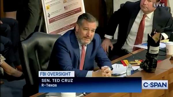 Video: Ted Cruz Questions Clueless FBI Director On ‘Nonsensical’ Document Claiming Patriotic Symbols Are Extremist – Summit News