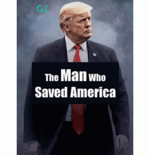 Donald Trump Man Who Saved America Sticker