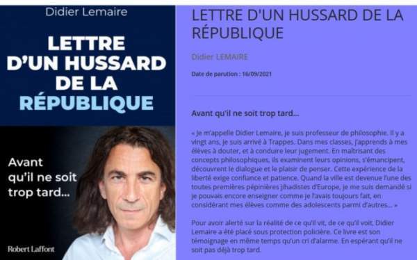 Rising Islamism: Our “culture is under attack”, “There is a problem in Trappes, but also in all of France” says French philosophy teacher Didier Lemaire – Allah's Willing Executioners
