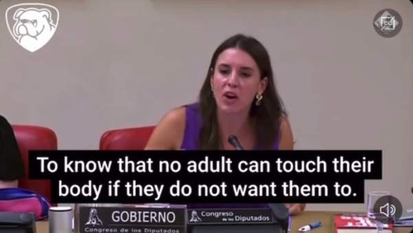 SICK! Spain's Minister Of Equality Says Children "Have The Right To Know That They Can Love And Have SEXUAL RELATIONS With ANYONE"