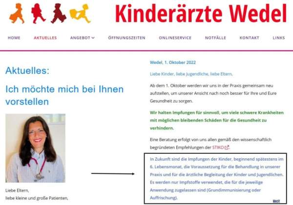 Skandalöse Kinderarztpraxis – nur noch geimpfte Kinder und Säuglinge werden behandelt – Jihad Watch Deutschland