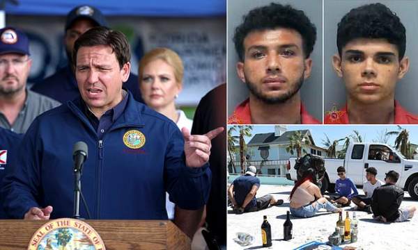Ron DeSantis tears into 'illegal alien' looters who should not be in the US 'at all' after arrests | Daily Mail Online