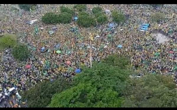 Matt Tyrmand Shows More Massive Crowds in Brazil Gather to Support Bolsonaro as Military and Police Join In Support