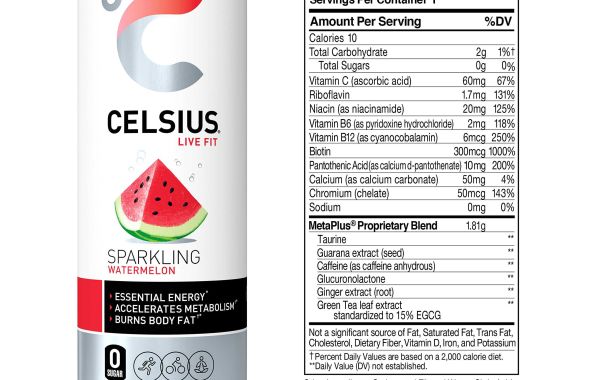 How much caffeine is in a celsius drink?