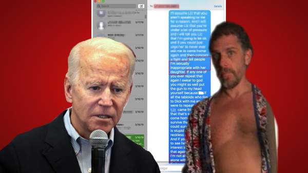 EXCLUSIVE: Text Messages Show VP Biden and His Wife Colluded to Suppress HUNTER'S ACTIONS WITH A CERTAIN MINOR