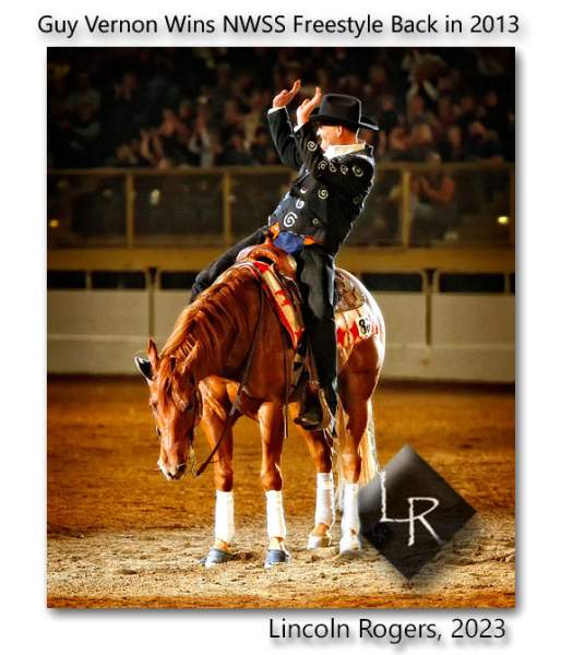 NWSS Freestyle Reining Pays Tribute | Lincoln's Thinkin's