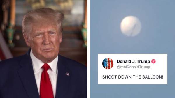 BREAKING: Trump says 'Shoot down the balloon!' | The Post Millennial | thepostmillennial.com