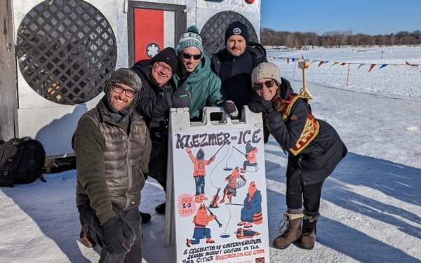 Minnesota synagogue builds an ice rink — and inaugurates it with a klezmer skate | The Times of Israel