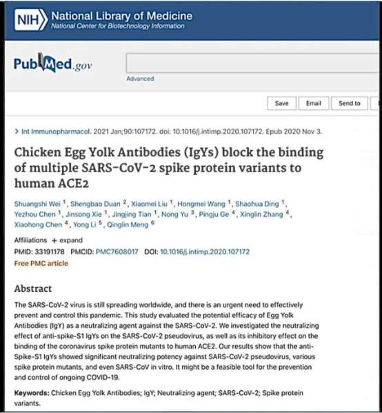 NIH Website Study Could Be Reason Why Chickens & Eggs Have Been Targeted During CONvid-1984 » Sons of Liberty Media