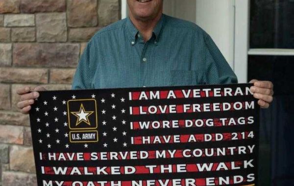 What do you give veterans on Memorial Day? This year, I gave my brother a door mat with a special pattern.