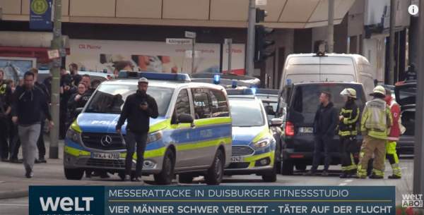 BREAKING: Knife attacks in Duisburg, Germany – At least 4 men stabbed in gym – Allah's Willing Executioners