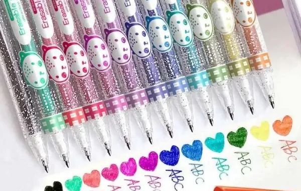 Care and maintenance guide for erasable glitter gel pen