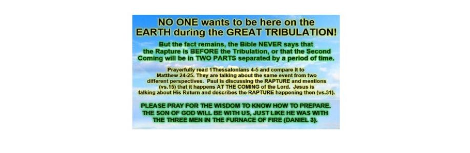 Post Tribulation Rapture Cover Image